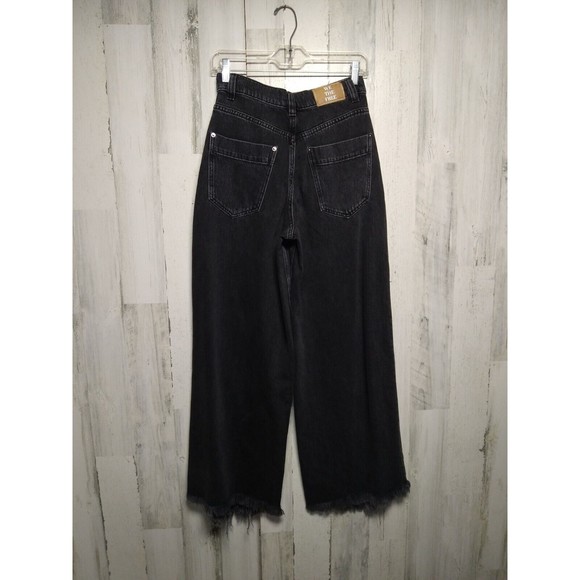 Free People We The Free Old West Slouchy Jeans Flare Wide Leg Baggy High Rise 26 - Picture 5 of 13
